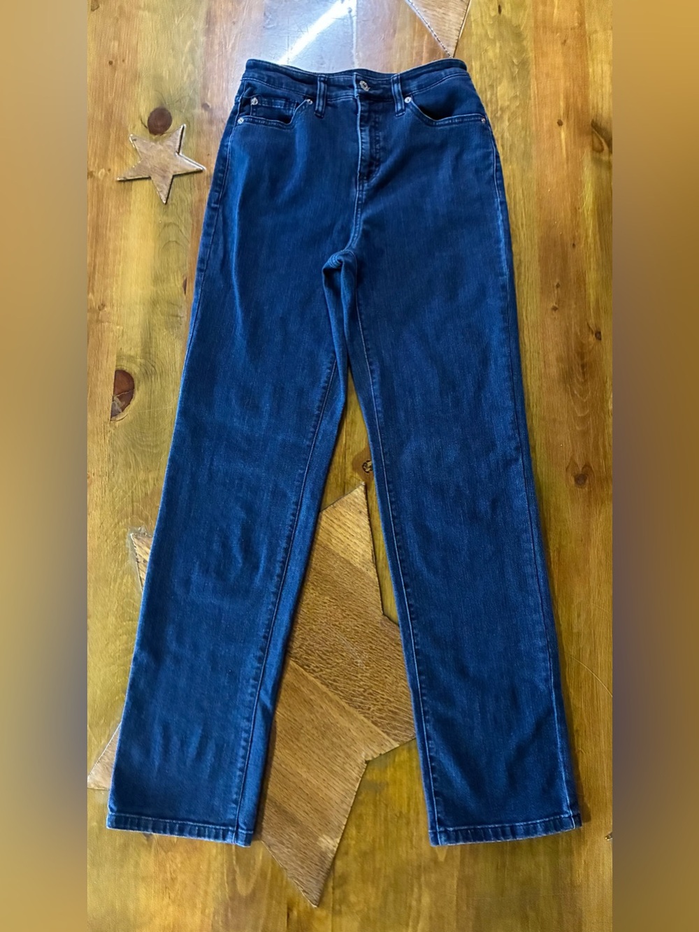 INC women’s Straight Jeans in Blue 4 High rise waisted 27